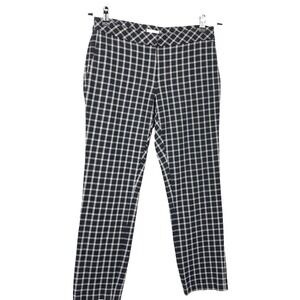 J Jill Women 4 Ponte Pants Slim Skinny Trousers Premium Bi Stretch Black White